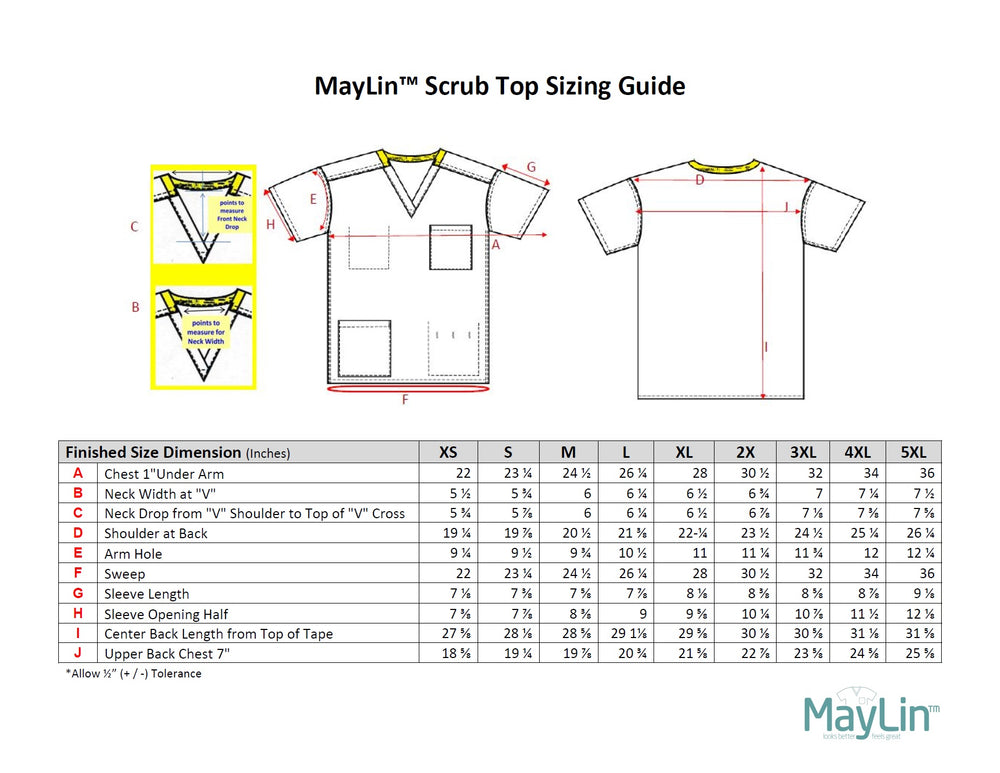 MayLin™ Unisex Reversible Scrub Tops