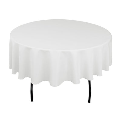 Solid White Tablecloths width=