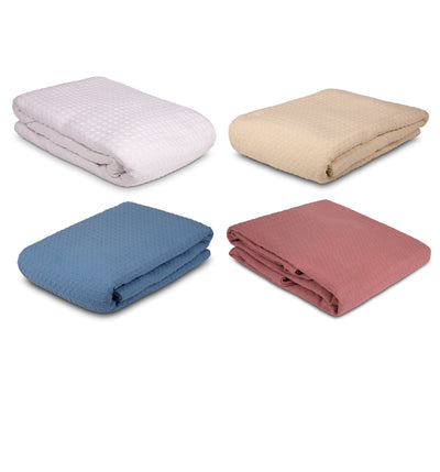 Waffle Weave Blankets width=